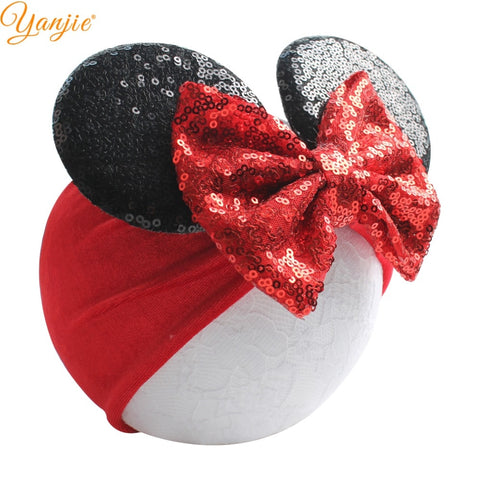 Mickey Mouse Inspired Baby Turbans